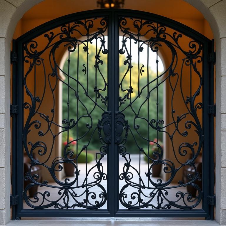 Kunstvolles Schmiedeeisen Tor