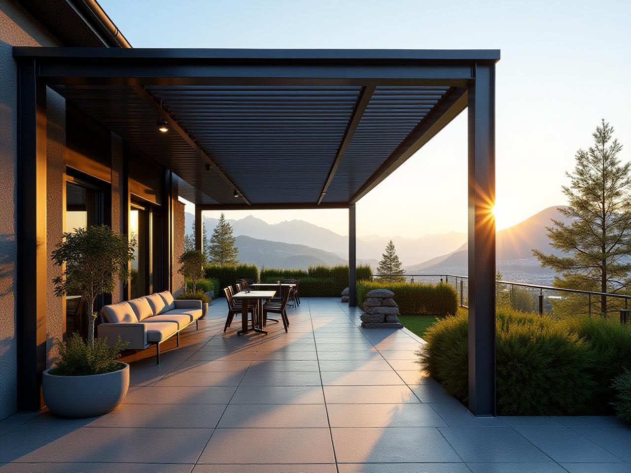 Metallpergola Terrasse Innsbruck